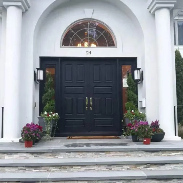 Smart Exterior Double Wooden Entry Front Door