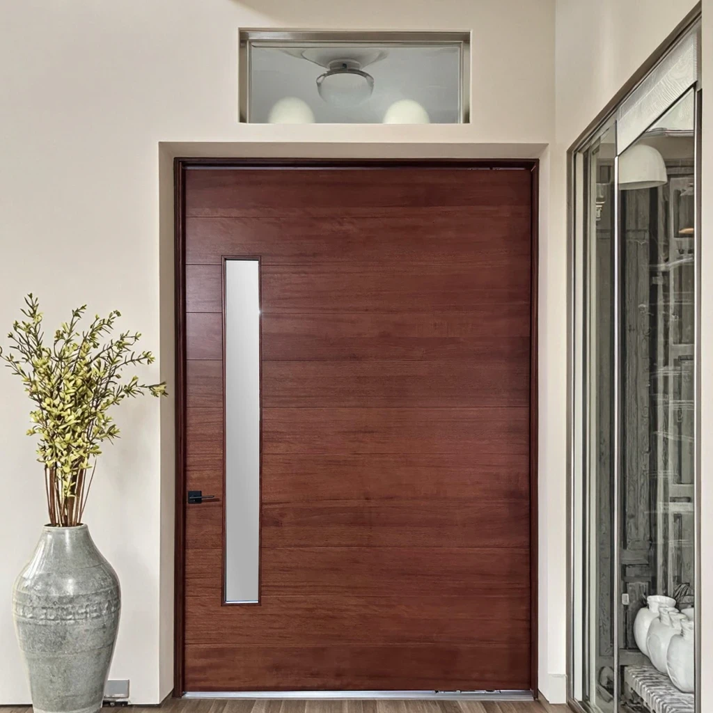 Quantity Assured Modern Pivot Wood Entry Door