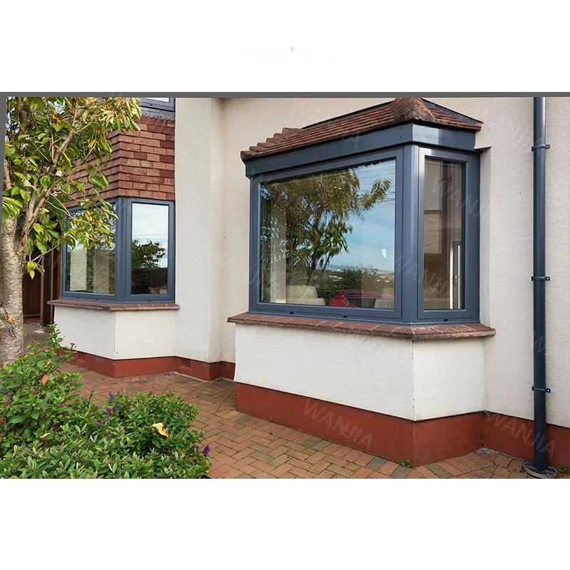 Aluminum French Window Interior Glass Window Bay Windows