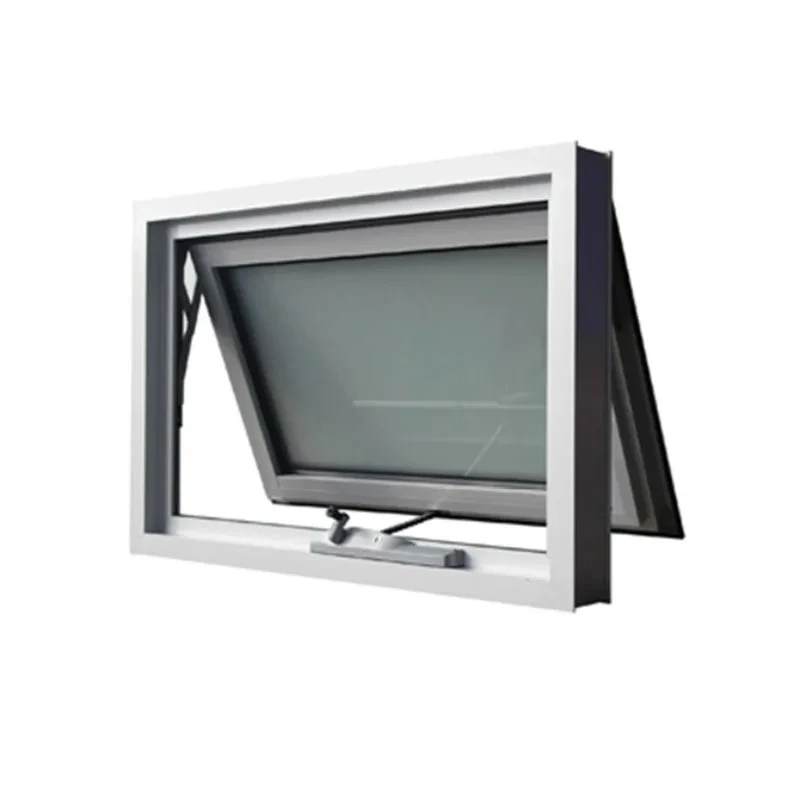 White Aluminum Glass Crank Window for House