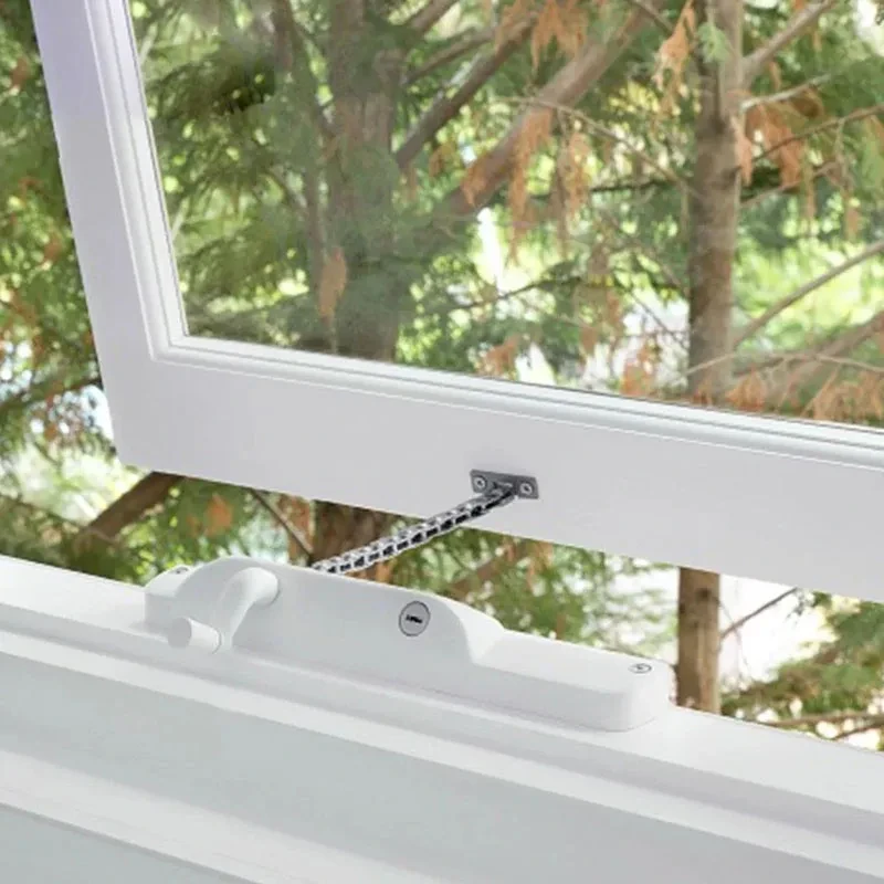 White Aluminum Glass Crank Window for House