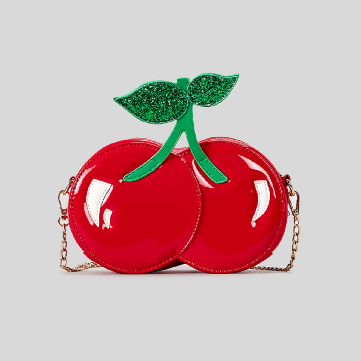 wholesale custom red fruit cherry cross-body PU bag