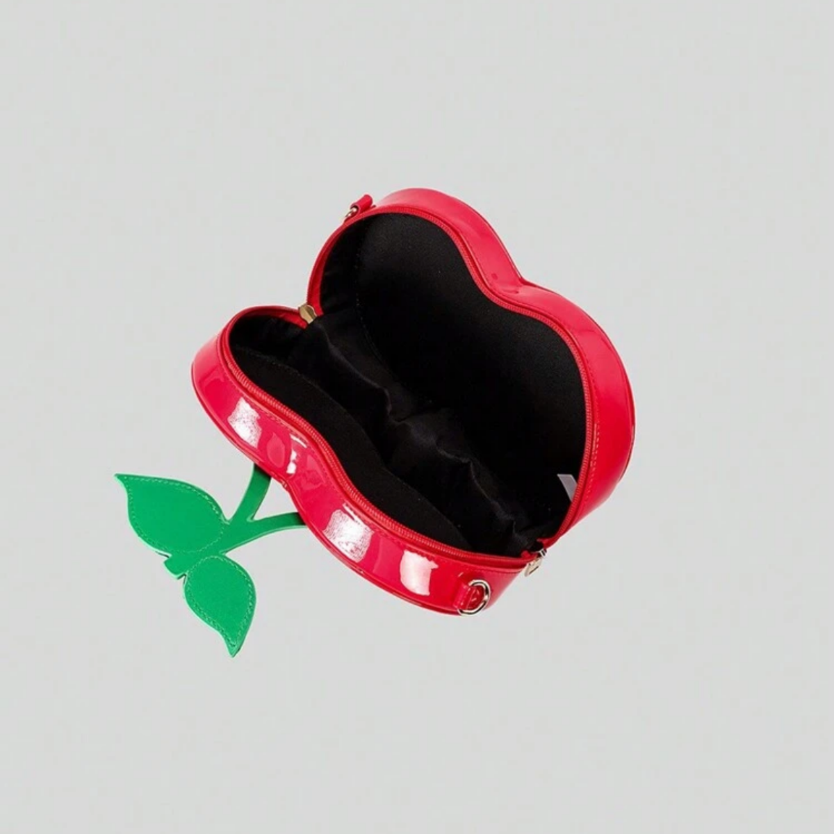 wholesale custom red fruit cherry cross-body PU bag