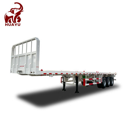 Semirremolques de plataforma plana de 3 ejes de 20 a 40 pies flatbed trailer.jpg