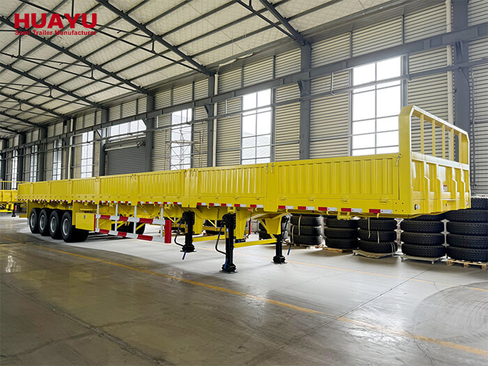 4 Ejes 80Ton semirremolque extensible de pared lateral 4 Ejes 80Ton semirremolque extensible de pared lateral