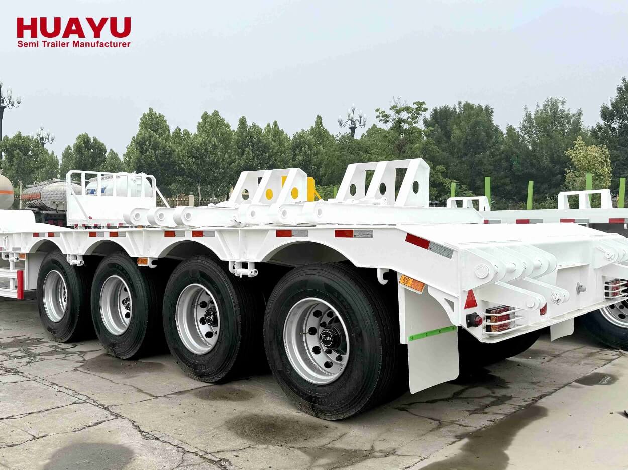 4 Axles 100Ton Lowbed Semi Trailer