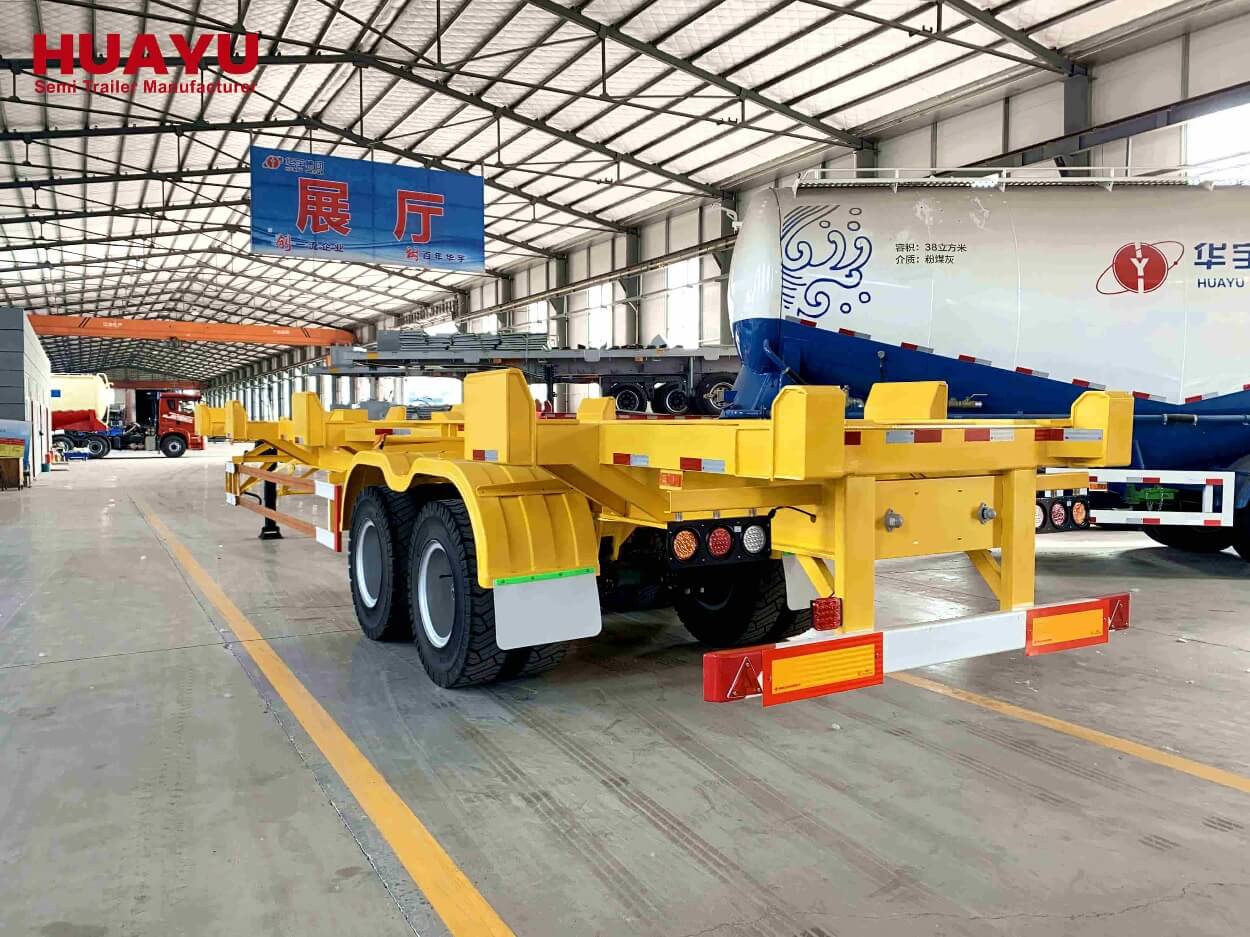 2 оси 40 футов скелетный полуприцеп для грузовика