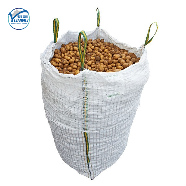 Ventilated Bulk Bags White Black Color