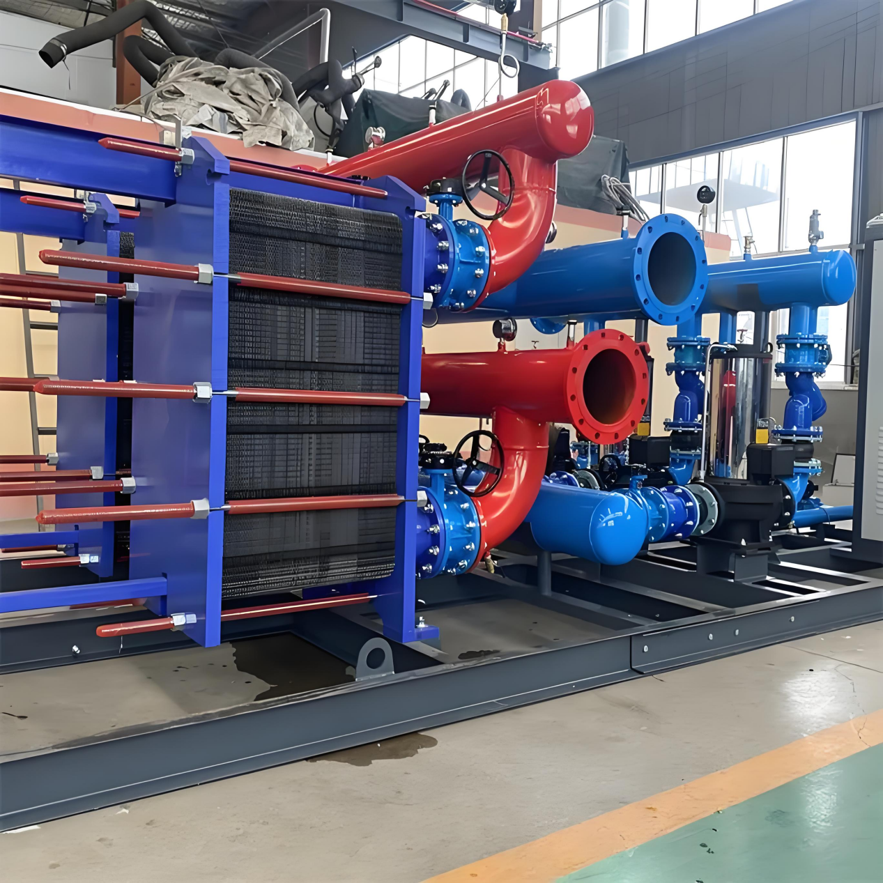 KDP semi-welded plate heat exchanger in a chlor-alkali industrial plant