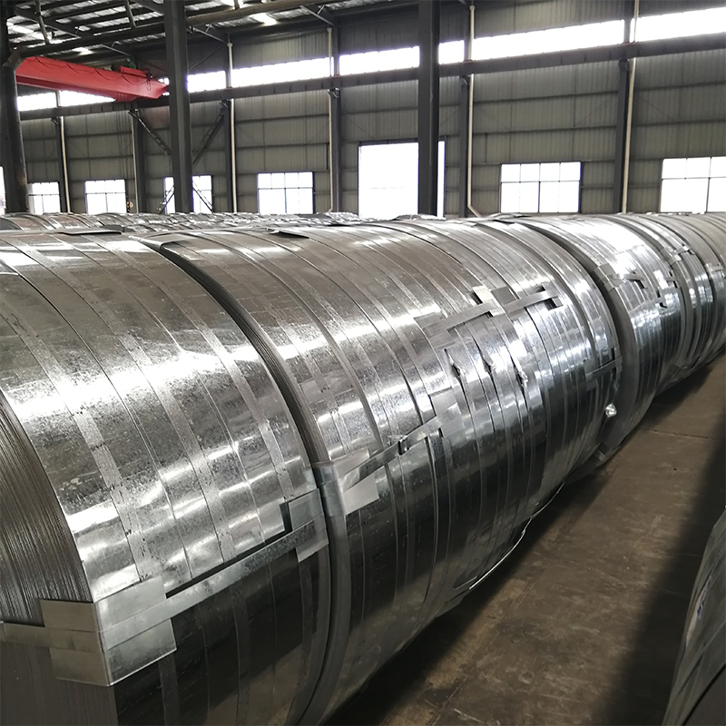 S220 0.8mm Z40g width 30mm-850mm Galvanized Steel Strip