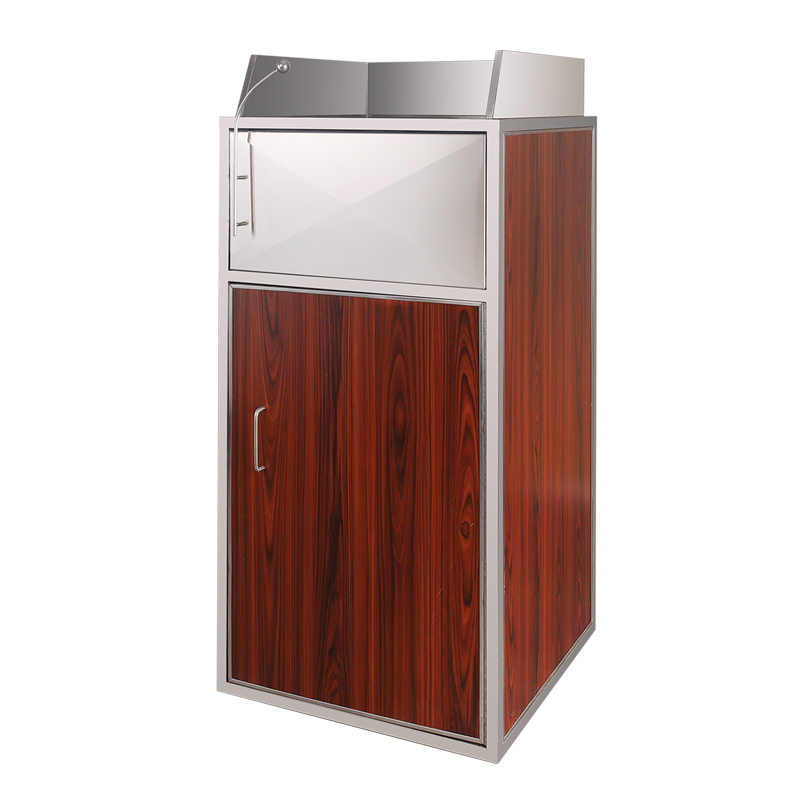 BX-A016 Large-capacity steel and wood trash can BX-A016 Large-capacity steel and wood trash can