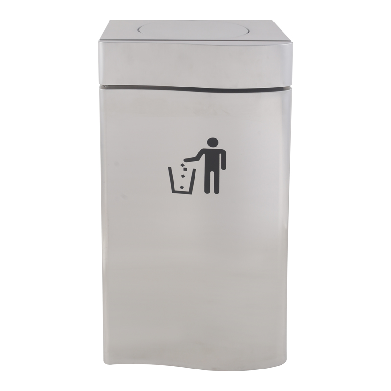 BX-A064A Villa Curved Stainless Steel Trash Can BX-A064A Villa Curved Stainless Steel Trash Can