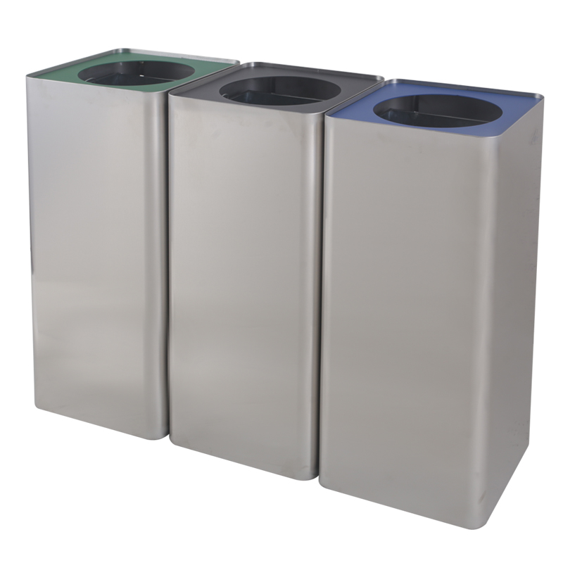 BX-A128 Commercial Classified Painted Iron Trash Can