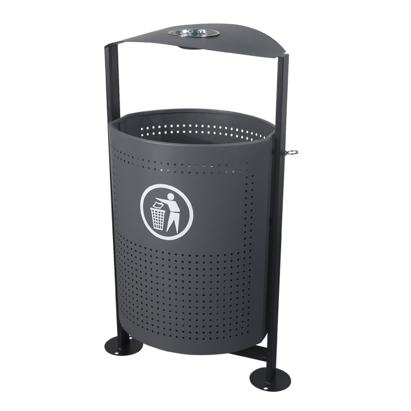 BX-B269 Park & ​​Street Metal Painted Trash Cans