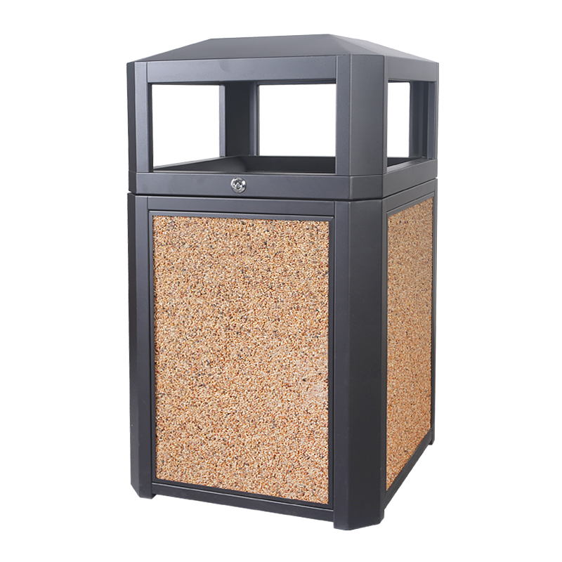 BX-D180  Park & ​​Villa Stone Slab Trash Can