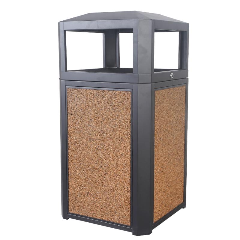 BX-D181  Park & ​​Villa Stone Slab Trash Can