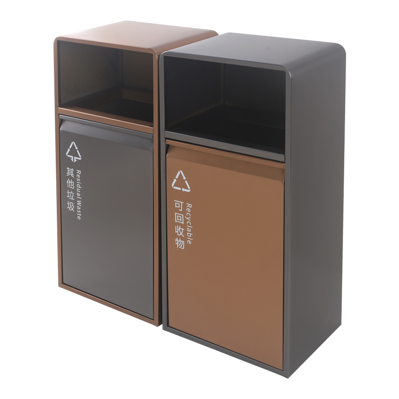 BX-D452 Shopping mall stainless steel trash can