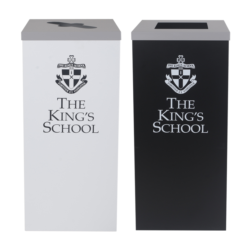 BX-D488 Campus iron painted recycling bin