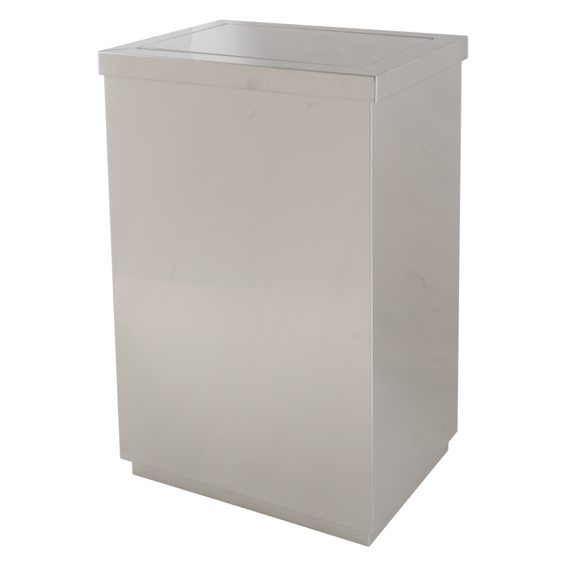 BX-D508 Office stainless steel flip-top trash can
