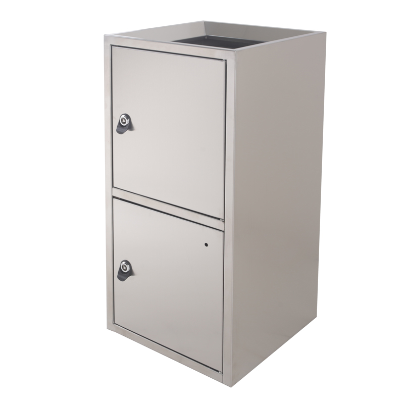 BX-D585  Stainless steel double-compartment trash can