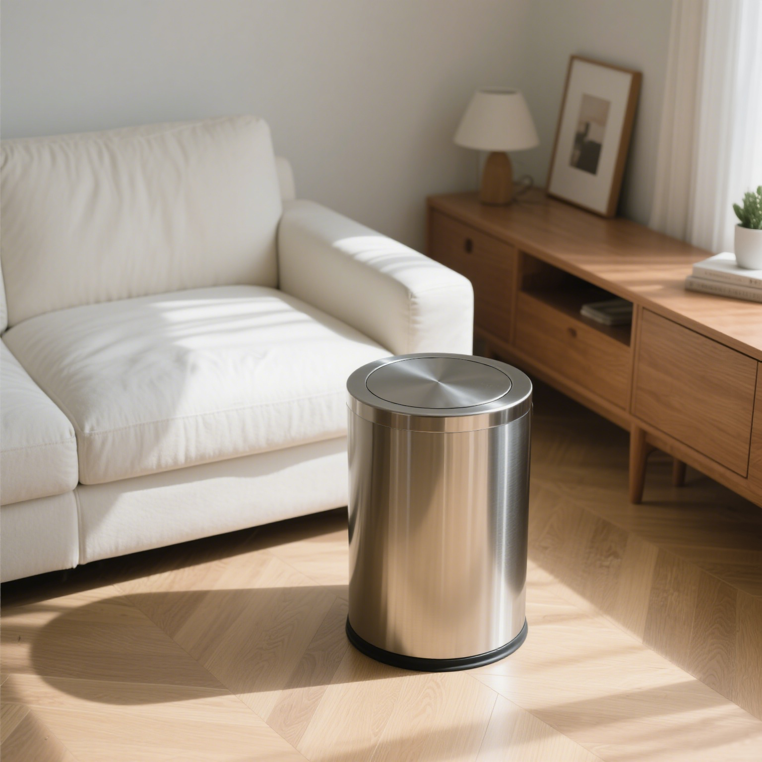 BX-F011  Flip-top trash can