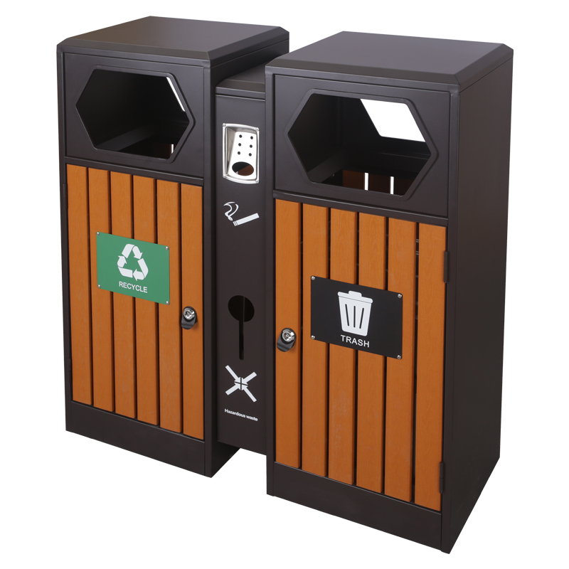 BX-F013 Park & ​​Street Plastic Wood Trash Can