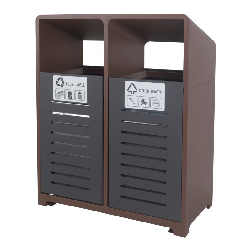 BX-H036 Park & ​​Scenic Area Iron Painted Trash Can