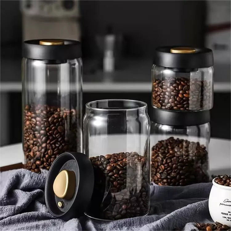 500ml Borosilicate Glass Coffee Jar For Coffee Beans And Kitchen Storage