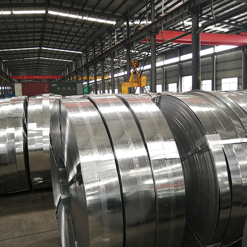 S220 0.8mm Z40g width 30mm-850mm Galvanized Steel Strip