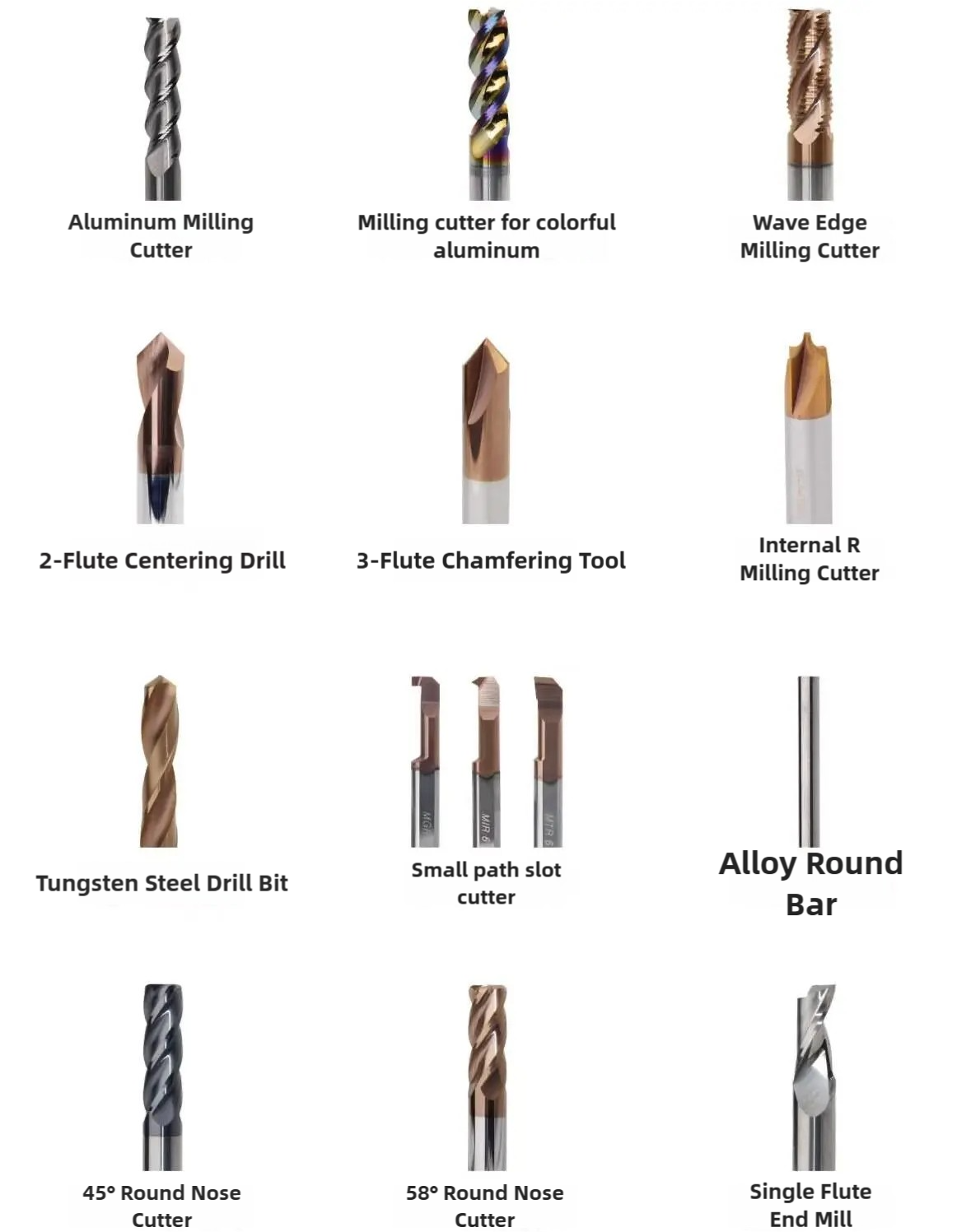 Round nose milling cutter