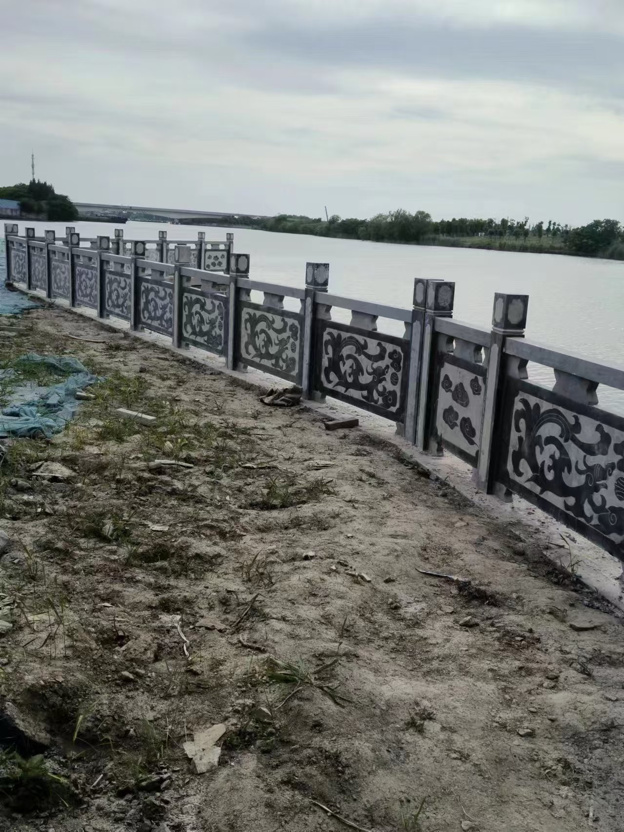Granite Bridge Railing