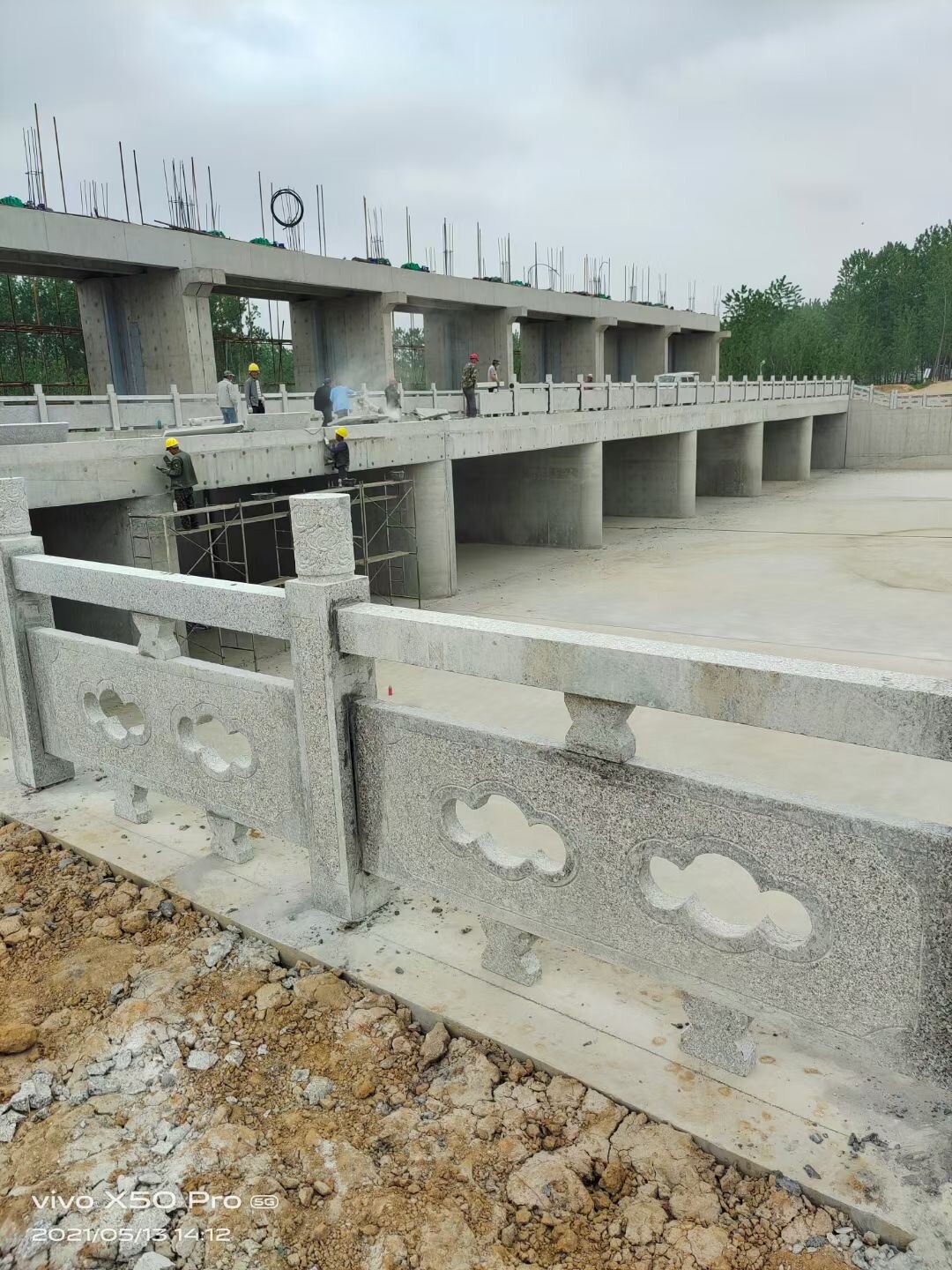 Granite Bridge Railing
