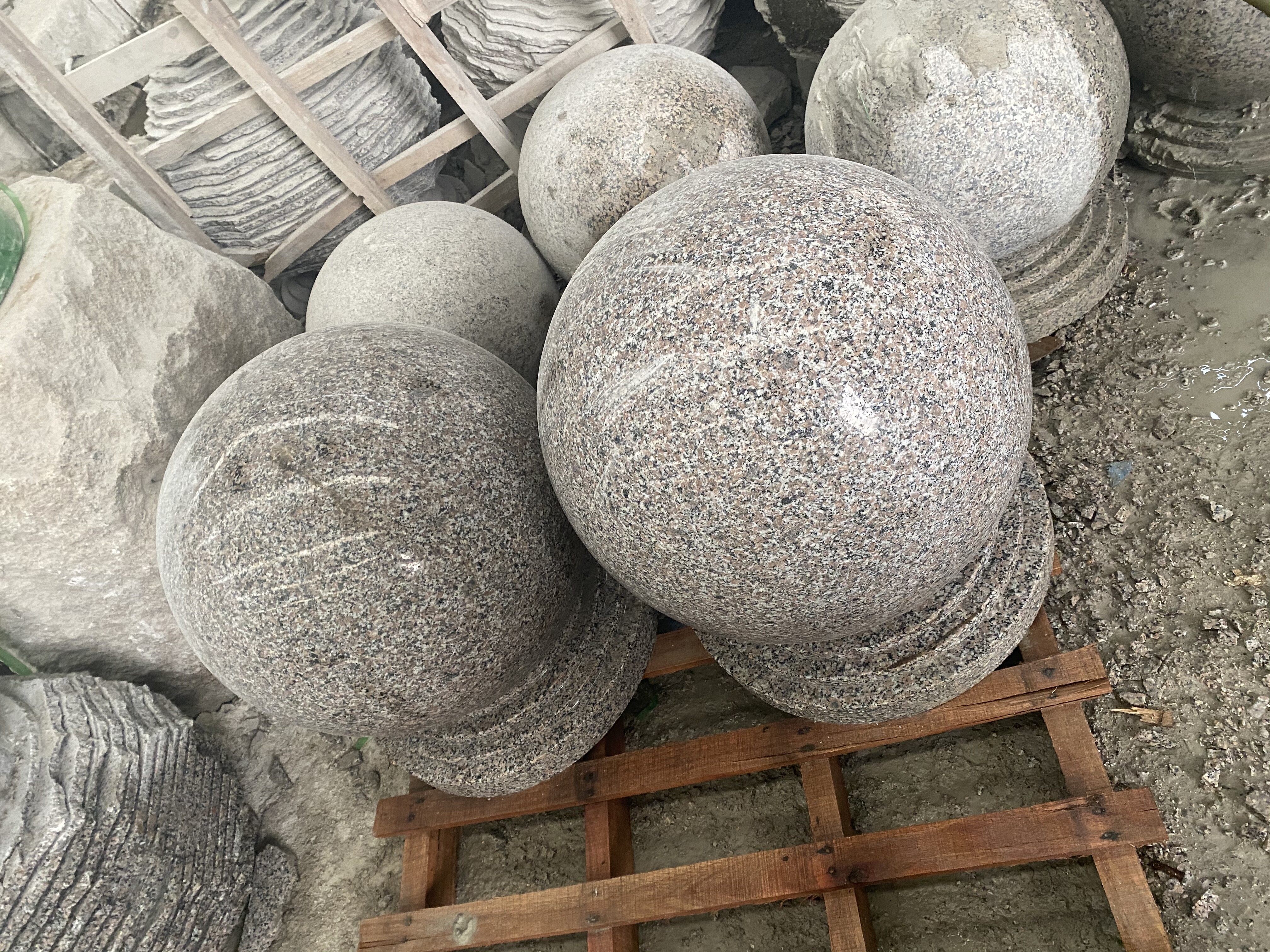 Granite Barrier Stone Ball