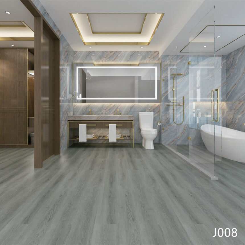 Waterproof Bathroom Wood grain Click Lock Vinyl Spc Flooring