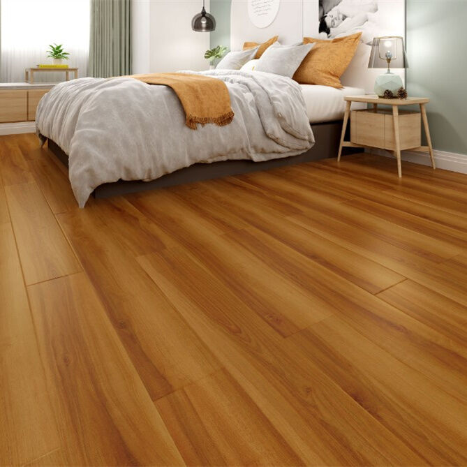 7mm 8mm 12mm Woodgrain Waterproof U Groove HDF Laminate Flooring
