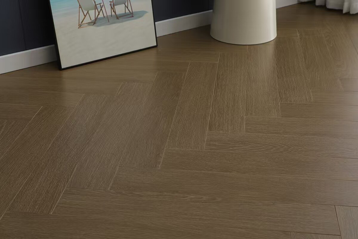 Stone Plastic Herringbone Flooring