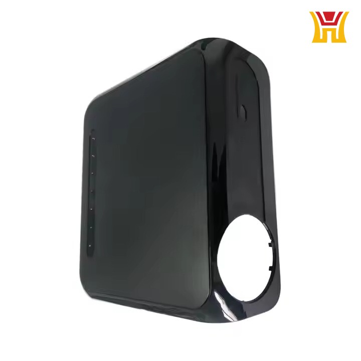 The plastic injection molded cases of the projector