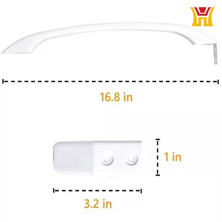 New Frigidaire Refrigerator Parts White Plastic Door Handle