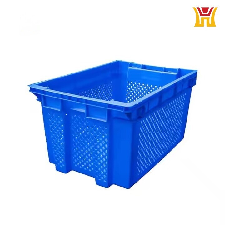 Stackable and Nestable Plastic Shipping Crates