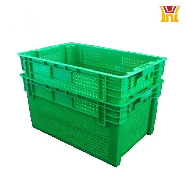 Stackable and Nestable Plastic Shipping Crates
