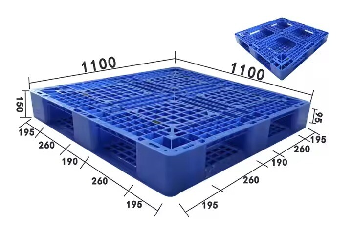  1200*1000mm euro standard size HDPE plastic pallet