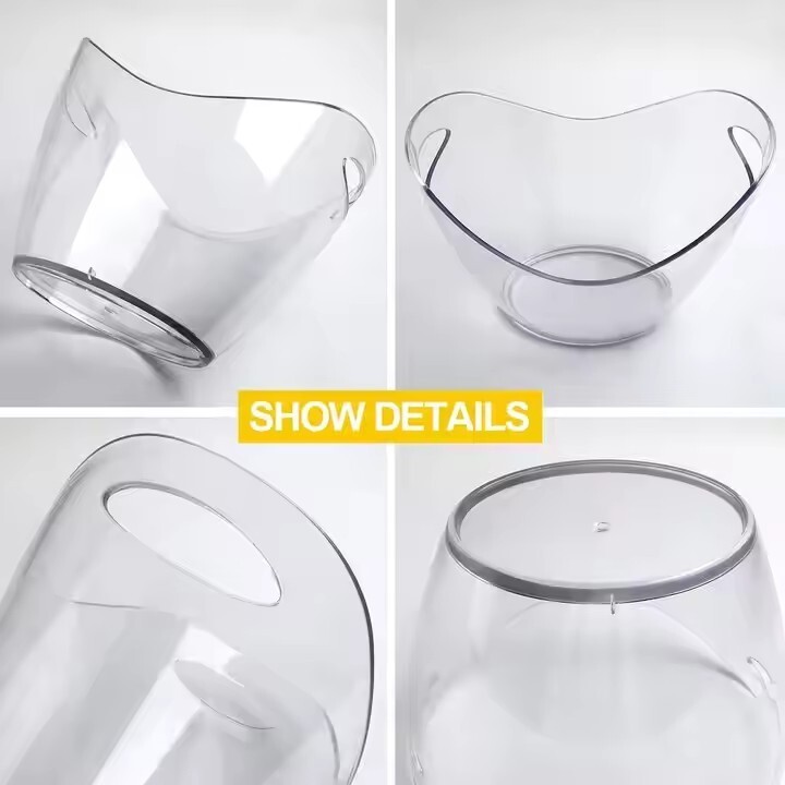 Clear Plastic Ice Bucket (3)
