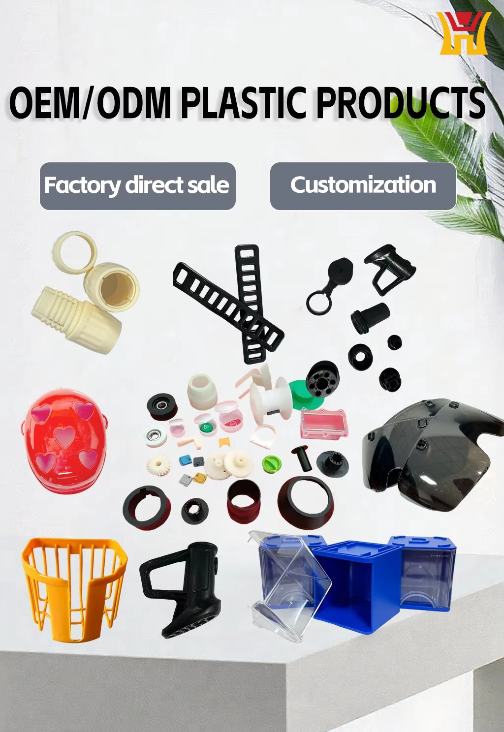 Lightweight PET Plastic Part - Custom Shape for Home Decor Assemblies