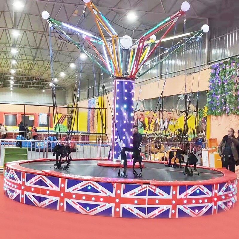 Six-person rotating bungee jumping