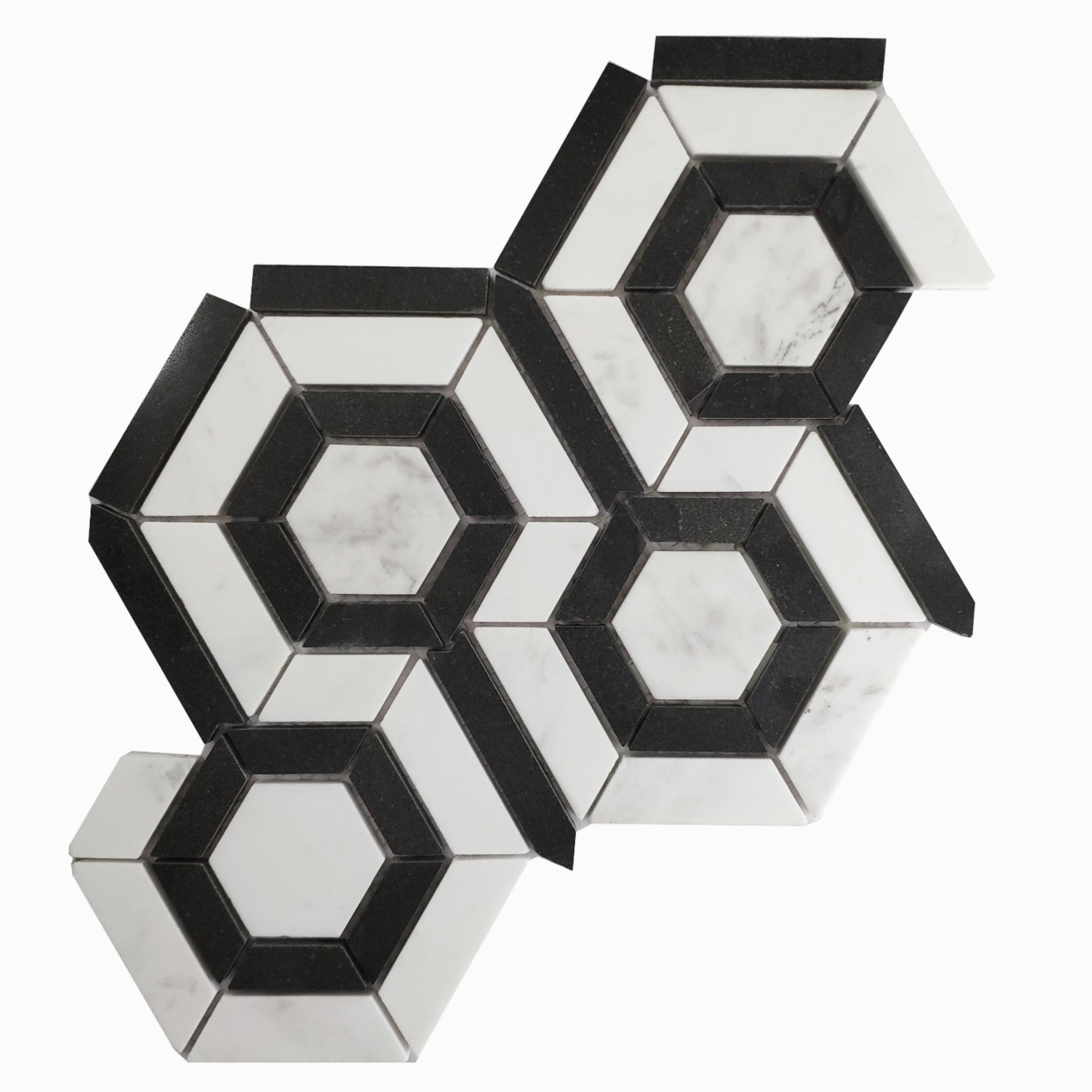 Crystal White Marble mosaic