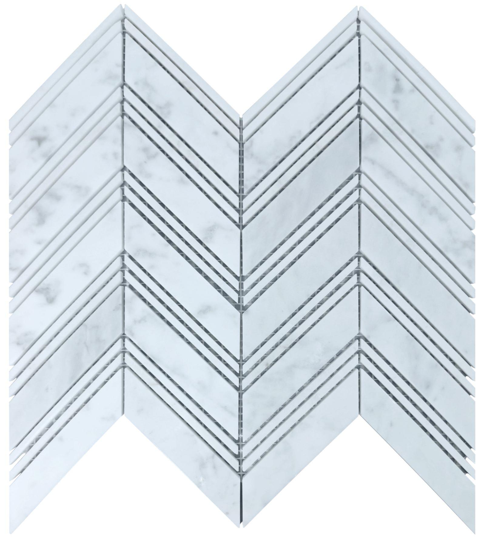 Cararra White mosaic