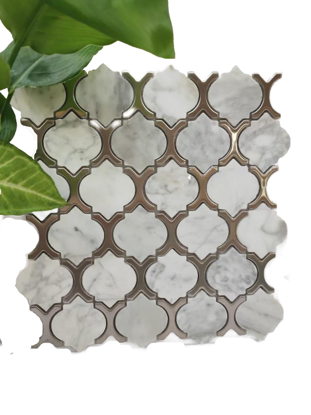 Marble Lantern with metal edges