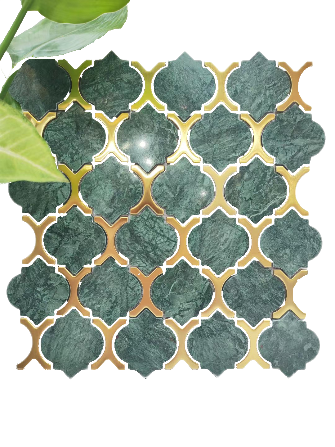 Marble Lantern with metal edges