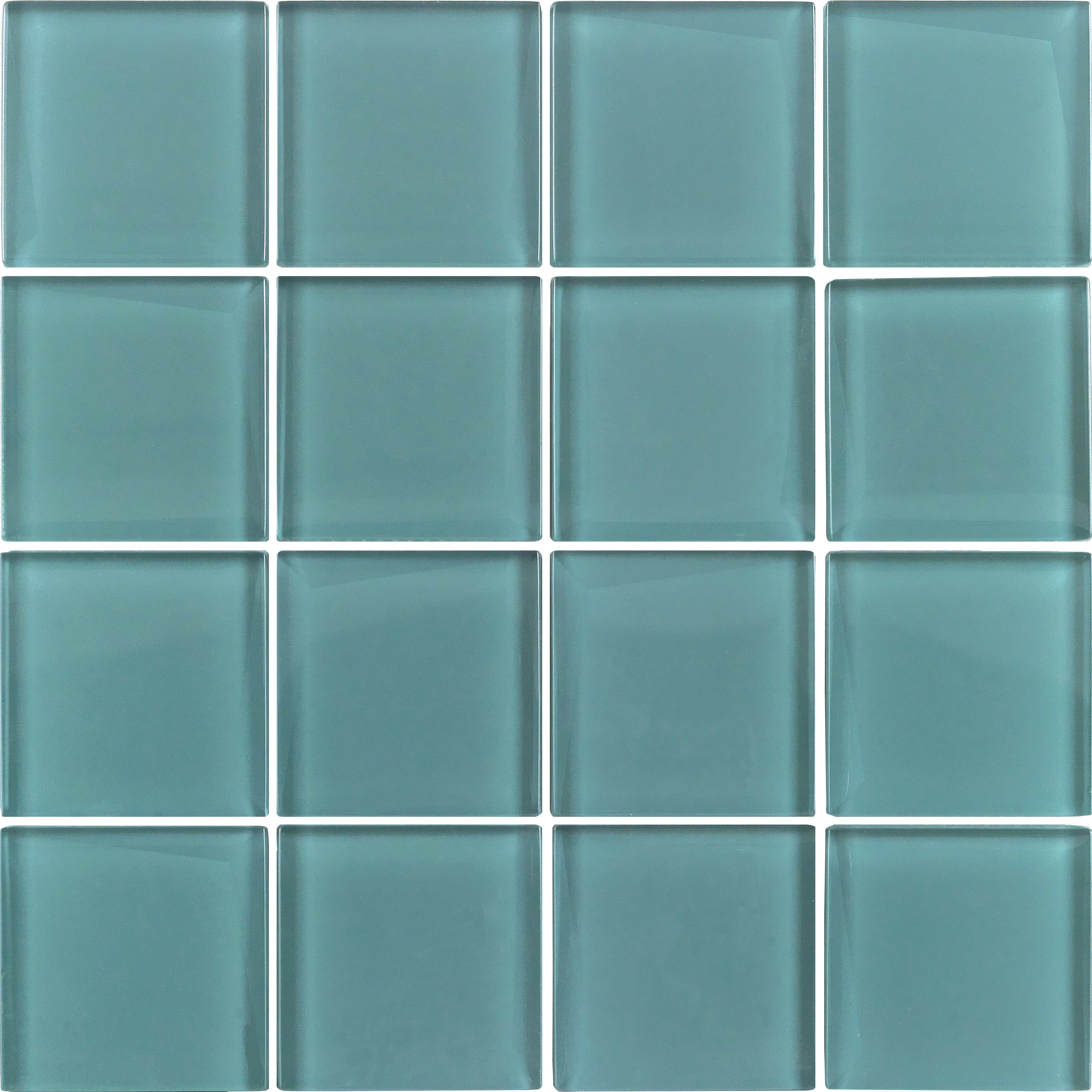 Cold spray glass square mosaic