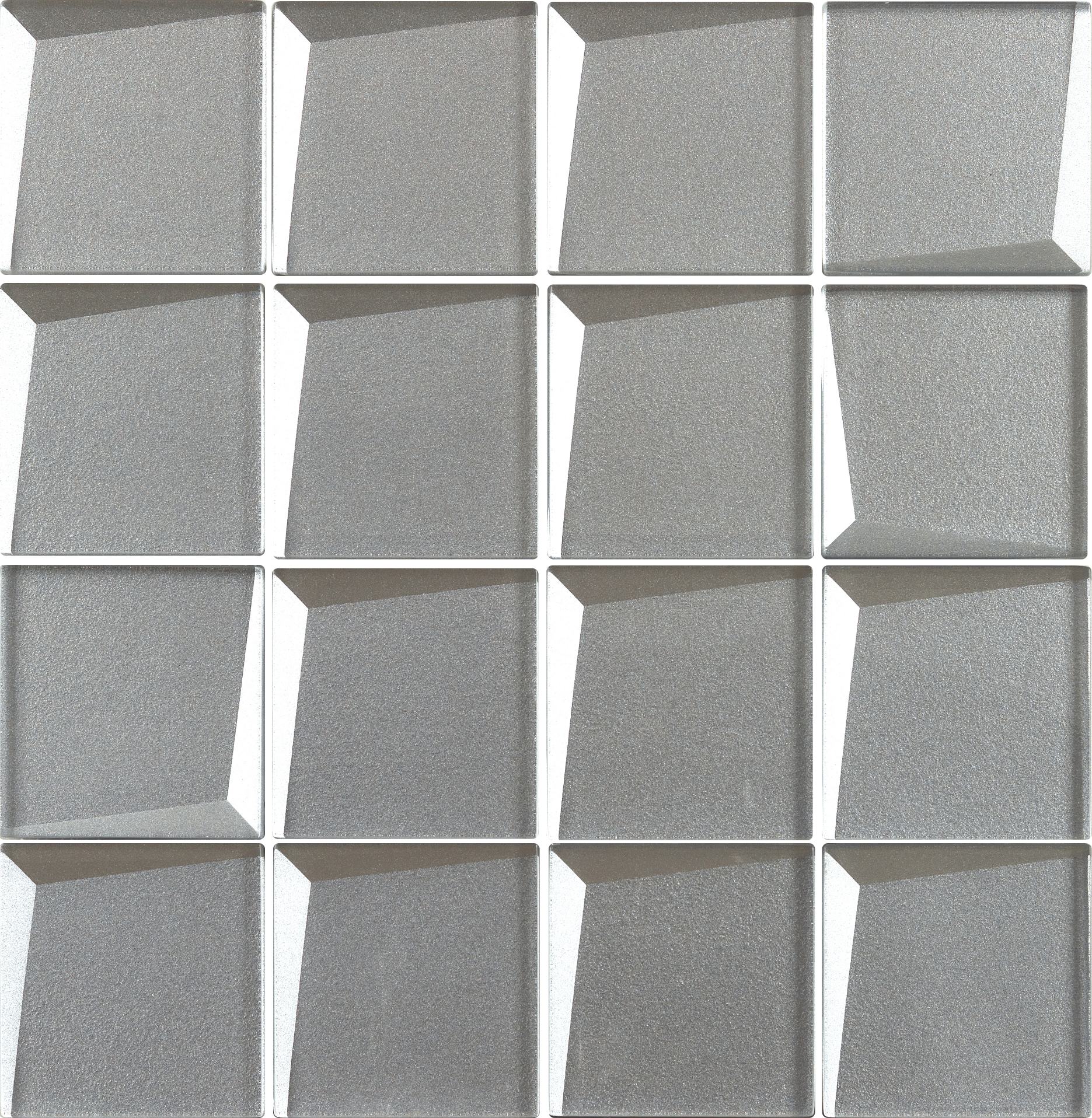 Edge grinding and electroplating glass mosaic